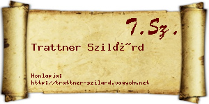 Trattner Szilárd névjegykártya